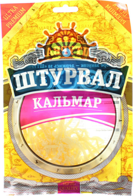 Кальмар Штурвал солено-сушеный, 36 г