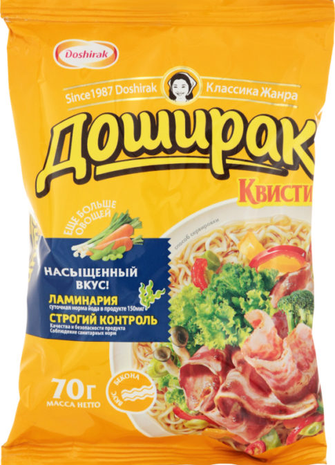 Лапша быстрого приготовления Доширак Квисти со вкусом бекона, 70 г