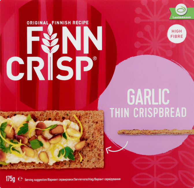 Сухарики со вкусом чеснока Finn Crisp к/у 175г
