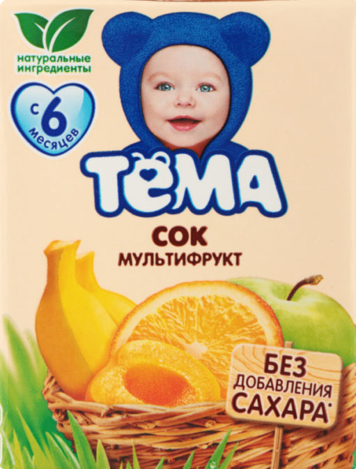 Сок детский Тема Мультифруктовый, 200 мл
