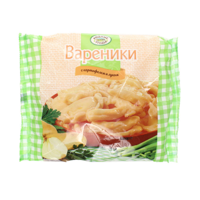 Вареники с картофелем и луком Родные угодья м/у 350г