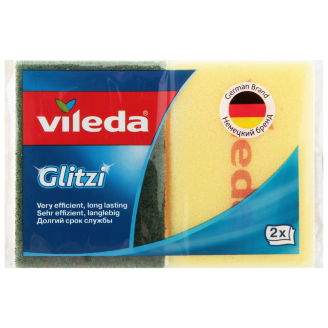 Губка для посуды Vileda Glitzi 2шт, упак