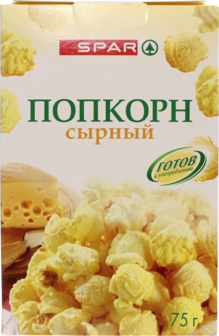 Попкорн сырный SPAR к/у 75г
