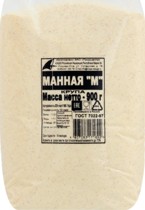 Крупа манная М, 900 г