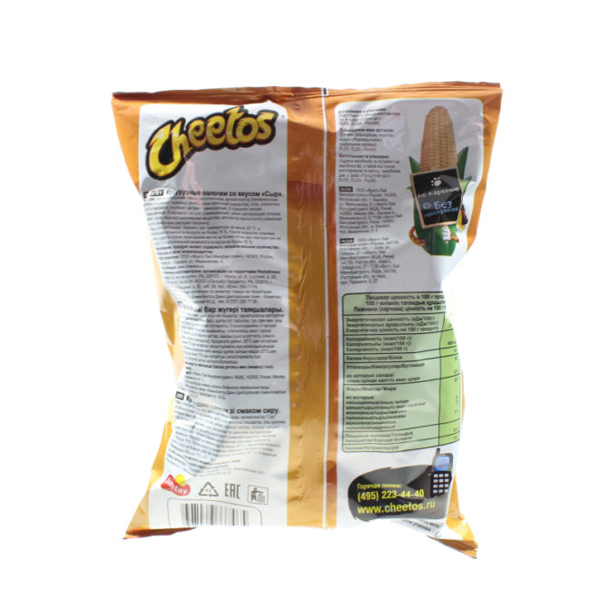 Палочки кукурузные Сыр Cheetos м/у 55г