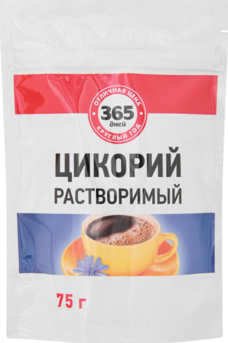 Цикорий 365 дней растворимый порошкообразный классический, 75 г