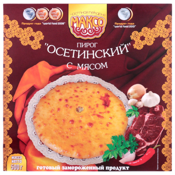 Пирог Максо Осетинский с мясом замороженный, 500 г