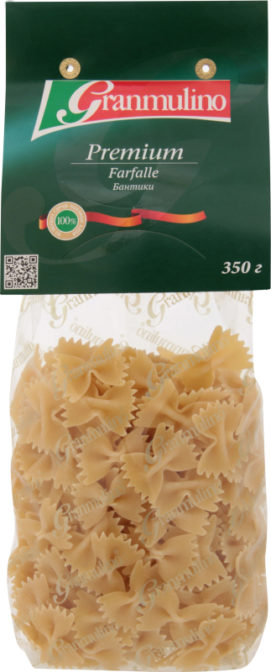 Макароны Granmulino Premium бантики, 350 г