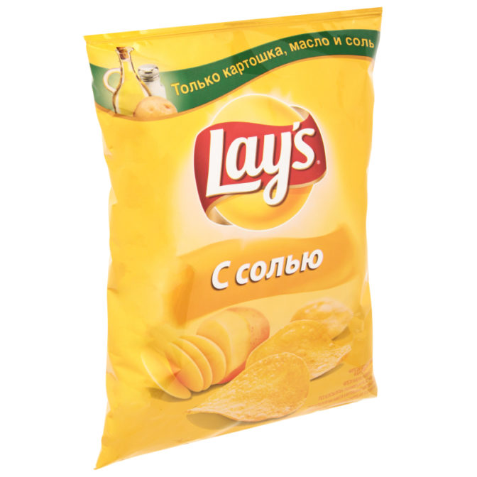 Чипсы картофельные С солью Lays м/у 80г