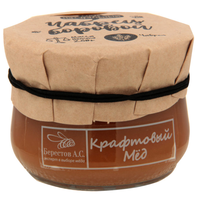 Мед Берестов А.С. Крафтовый Чабрец боровой, 260 г
