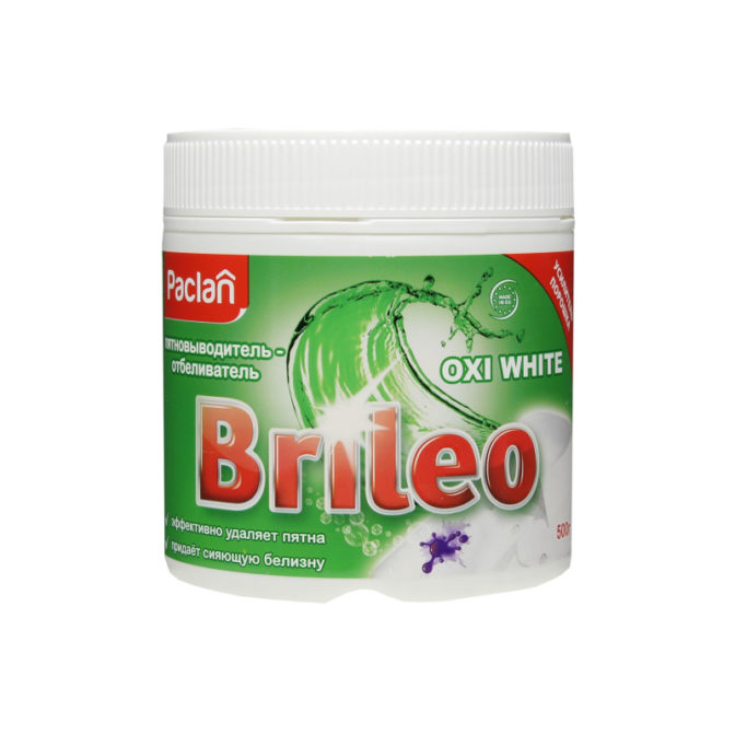 Пятновыводитель-отбеливатель Paclan Brileo Oxi White, 500 г