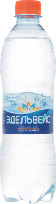 Вода минеральная Эдельвейс лечебно-столовая газированная, 0.5 л