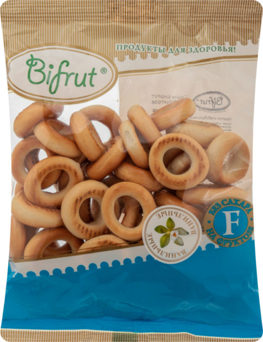 Сушки Bifrut ванильные на фруктозе, 200 г