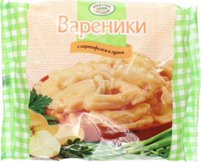 Вареники с картофелем и луком Родные угодья м/у 350г