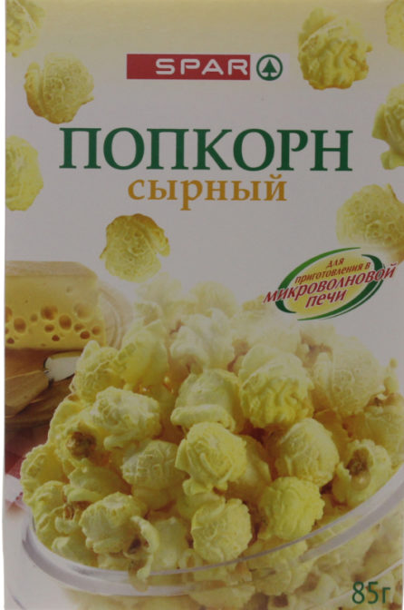 Попкорн сырный для СВЧ SPAR к/у 85г