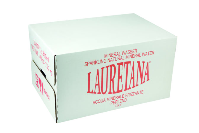 Вода минеральная Lauretana газ, Pininfarina 0,33л стекло