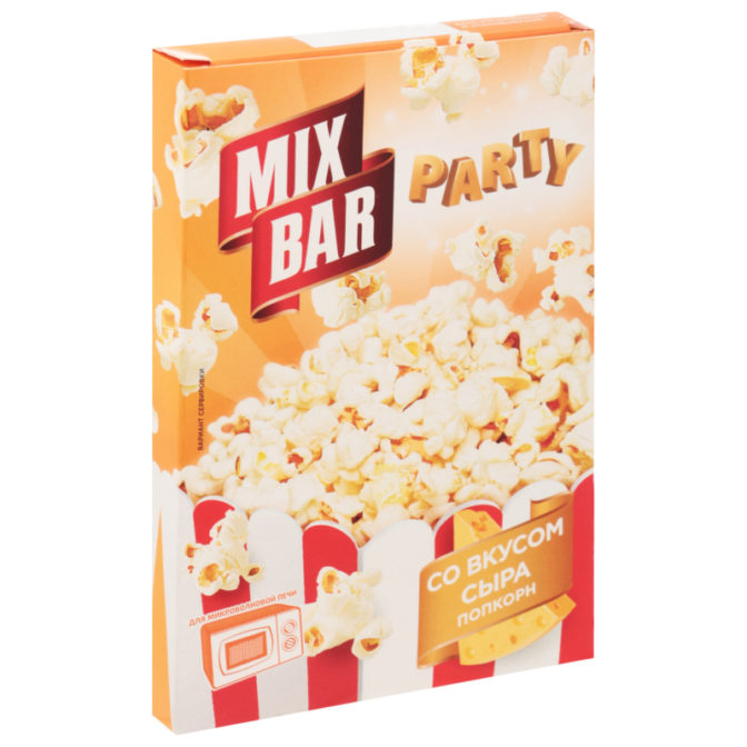 Попкорн Mix Bar Party со вкусом сыра, 85 г
