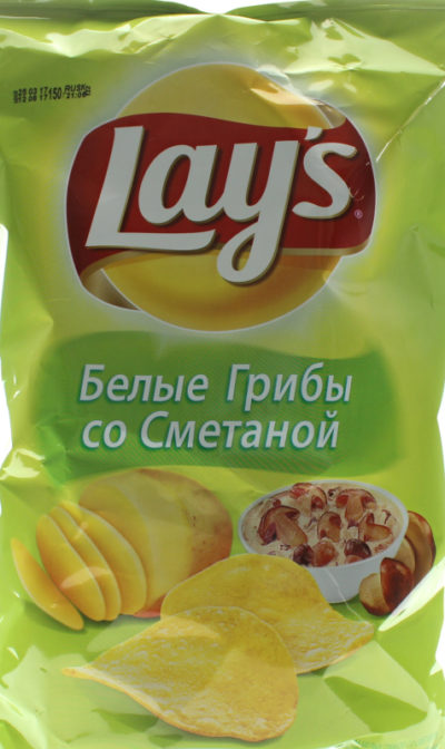 Чипсы картофельные Белые грибы со сметаной Lays м/у 150г