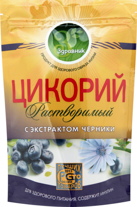 Цикорий Здравник растворимый с экстрактом черники, 85 г