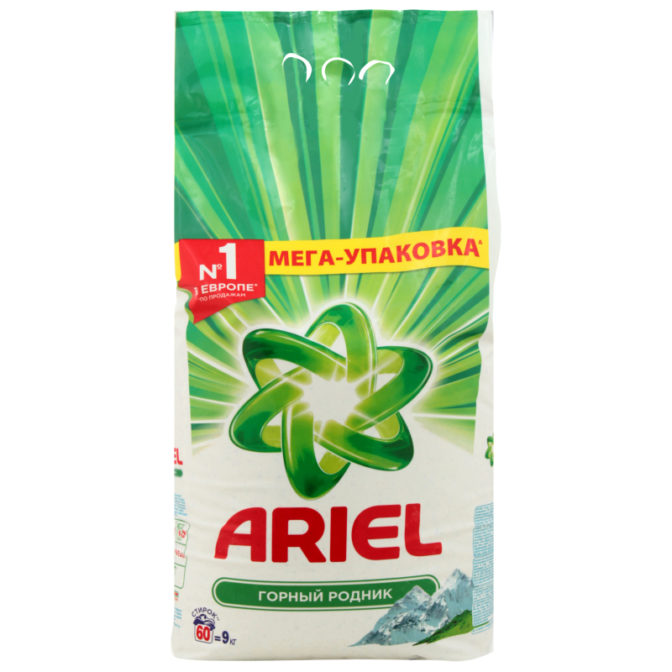 Стиральный порошок Ariel Automat Горный родник, 9 кг