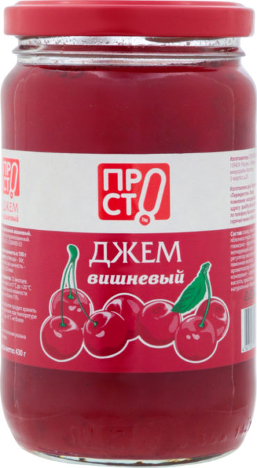 Джем Просто вишневый домашний, 430 г