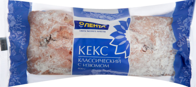 Кекс Лента Классический с изюмом, 400 г