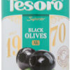 Маслины Tesoro чёрные без косточки, 300 г