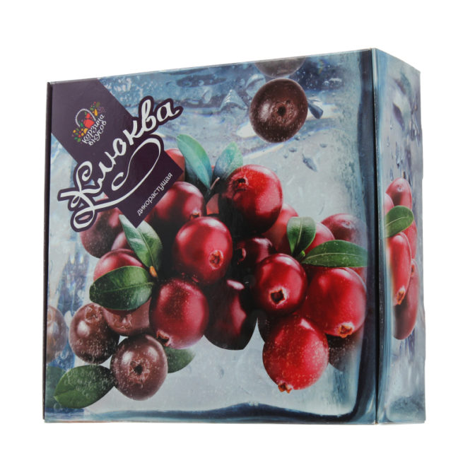 Клюква дикорастущая замороженная Корзина вкусов к/у 400г