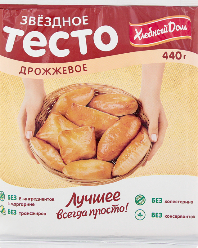 Тесто Хлебный дом дрожжевое, 440 г
