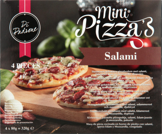 Мини-пицца Di Padrone Salami 4шт, упак