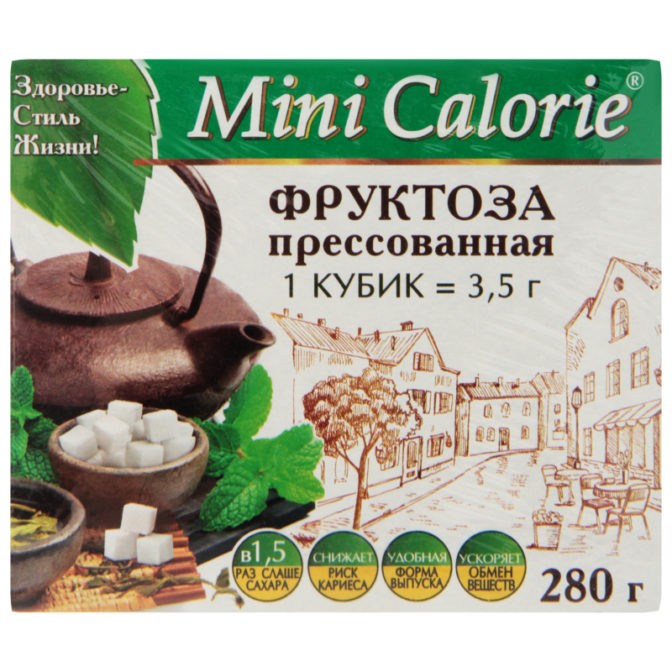 Фруктоза Mini Calorie прессованная, 280 г