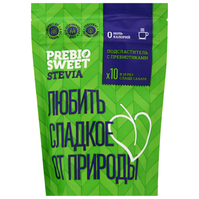 Подсластитель Prebio Sweet Stevia с пребиотиками, 150 г
