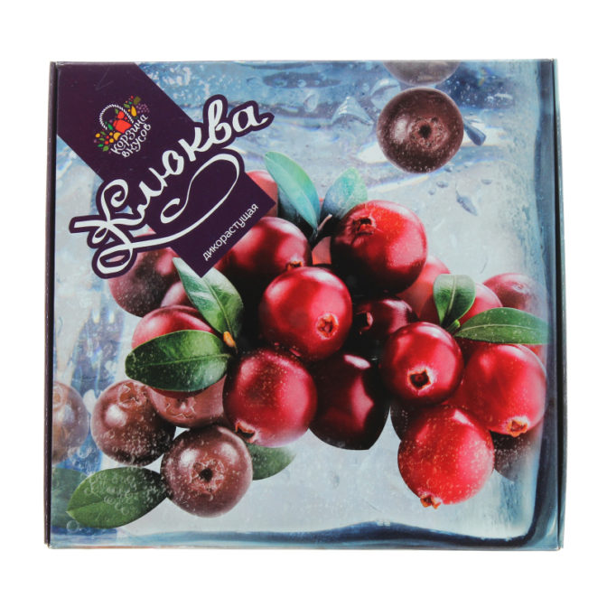 Клюква дикорастущая замороженная Корзина вкусов к/у 400г
