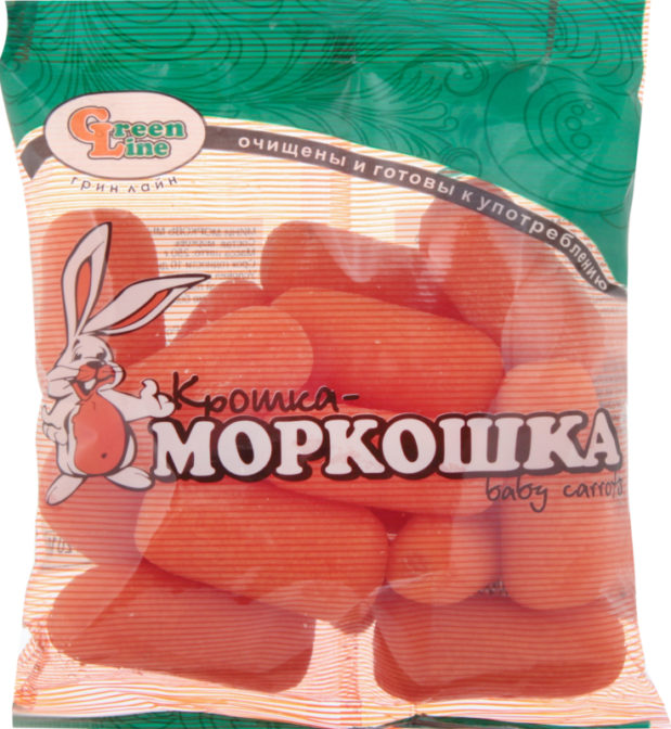 Овощи свежие Green Line Крошка-Моркошка мини-морковь мытая, 250 г