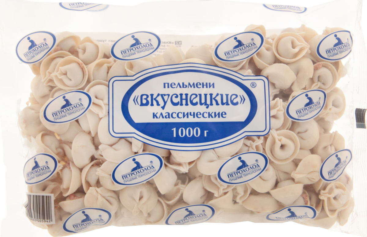Пельмени Петрохолод Вкуснецкие классические, 1 кг