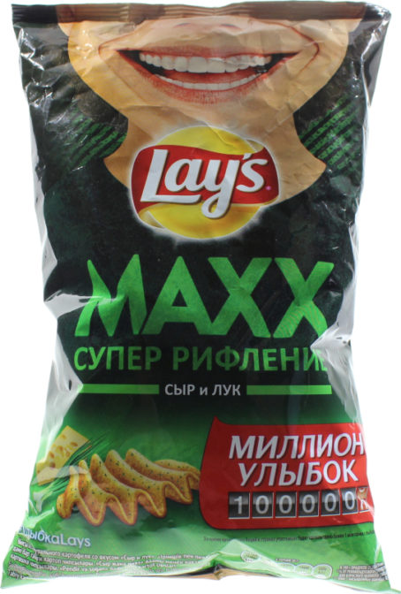 Чипсы картофельные Сыр и лук Maxx Lays м/у 145г