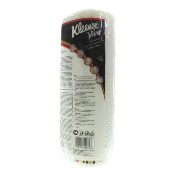 Салфетки Kleenex Viva универсальные в рулоне 56шт, упак