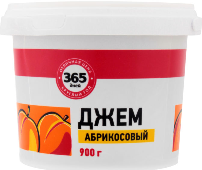 Джем 365 дней Абрикосовый, 900 г