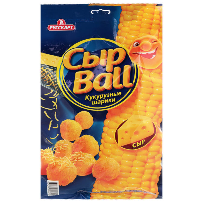 Кукурузные шарики Русскарт СырBall, 140 г
