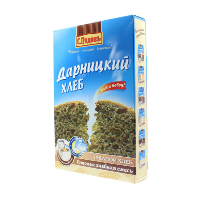 Смесь для выпечки Дарницкий хлеб С.Пудовъ к/у 500г