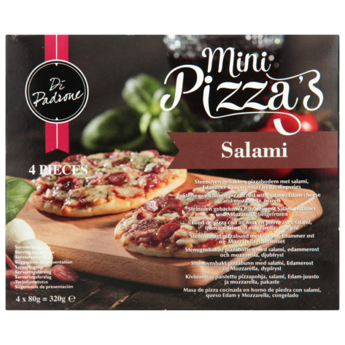 Мини-пицца Di Padrone Salami 4шт, упак