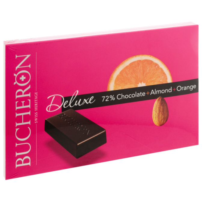 Шоколад Bucheron Deluxe горький с миндалем и апельсином, 95 г