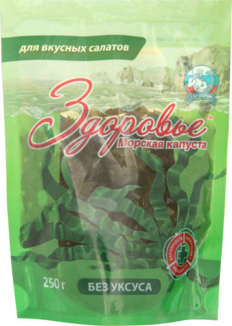 Морская капуста Европром Здоровье для вкусных салатов без уксуса, 250 г