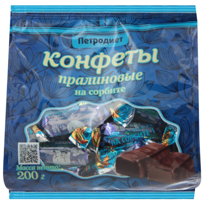 Конфеты Петродиет пралиновые на сорбите, 200 г