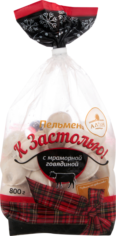 Пельмени Алтын К застолью с мраморной говядиной, 800 г