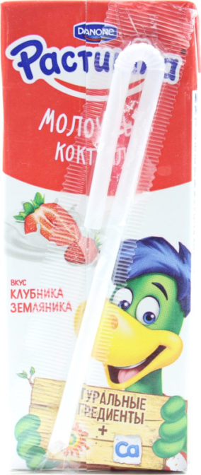 Коктейль молочный 2.5% для детей от 3лет Клубника-Земляника Растишка т/п 210г