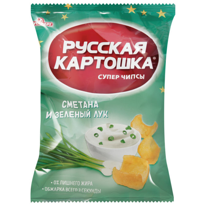 Чипсы картофельные Сметана и укроп Русская картошка м/у 50г