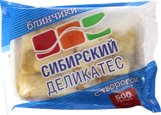 Блинчики Сибирский деликатес с творогом, 500 г