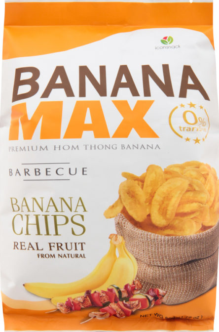 Чипсы банановые Iconsnack Banana Max со вкусом барбекю, 50 г