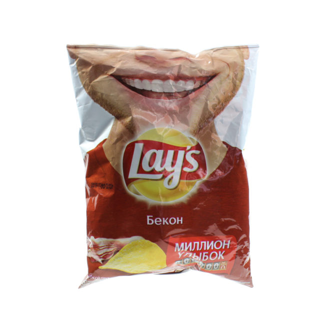Чипсы картофельные Бекон Lays м/у 80г